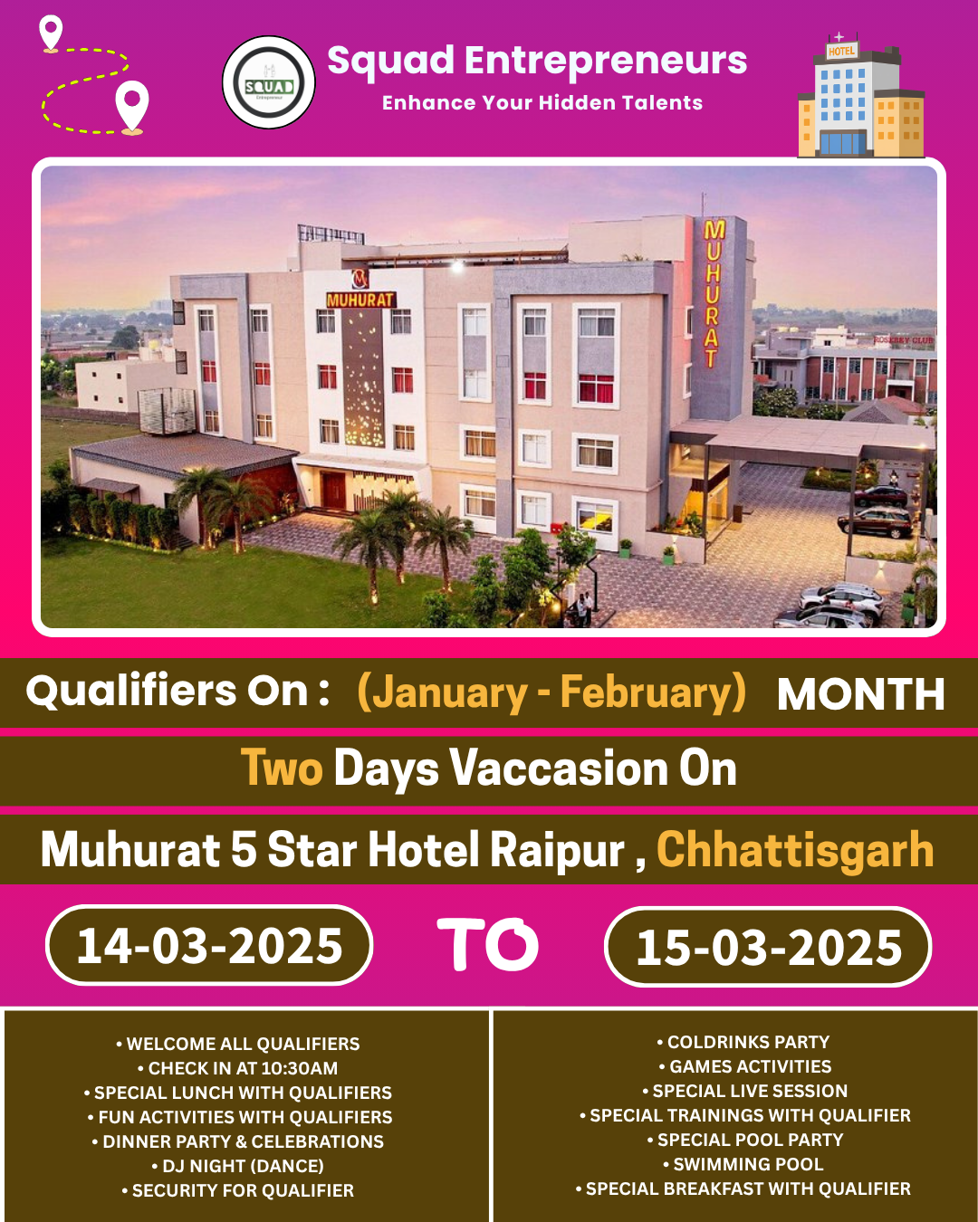 Raipur Luxury Resort Muhurat Trip (CG)